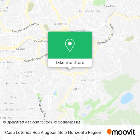 Casa Lotérica Rua Alagoas map