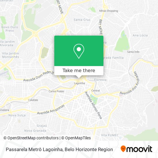 Passarela Metrô Lagoinha map