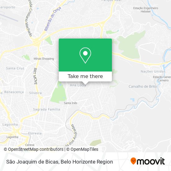 São Joaquim de Bicas map