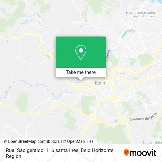 Rua. Sao geraldo, 116 santa Ines map