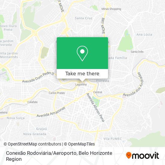 Mapa Conexão Rodoviária/Aeroporto