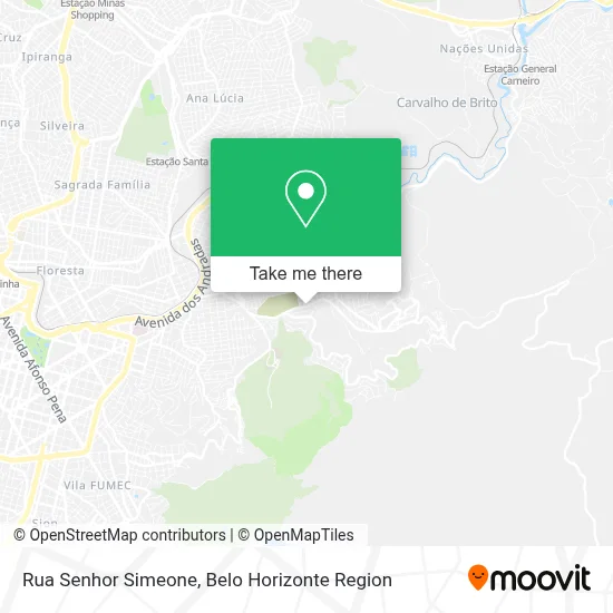 Rua Senhor Simeone map