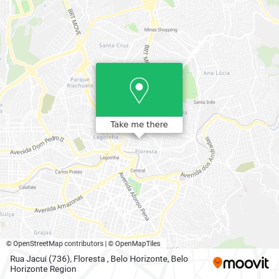 Rua Jacuí (736), Floresta , Belo Horizonte map