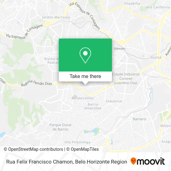 Rua Felix Francisco Chamon map
