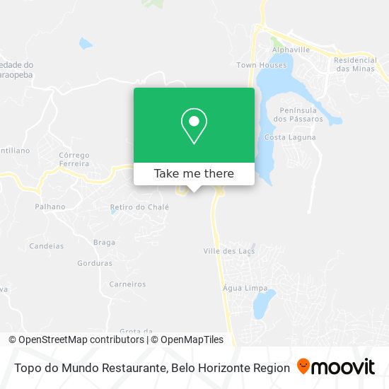 Topo do Mundo Restaurante map