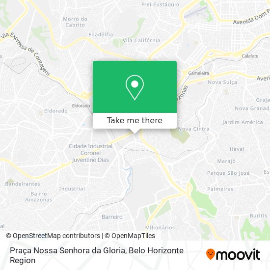 Mapa Praça Nossa Senhora da Gloria