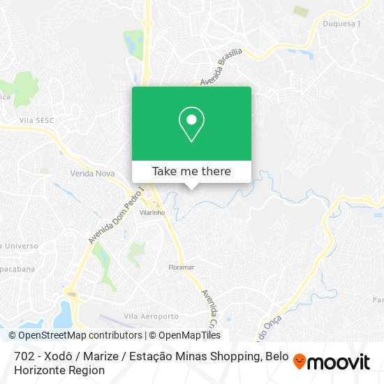 702 - Xodô / Marize / Estação Minas Shopping map