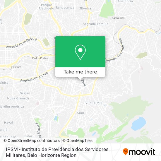 Mapa IPSM - Instituto de Previdência dos Servidores Militares