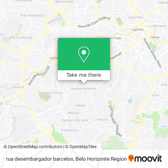 rua desembargador barcelos map