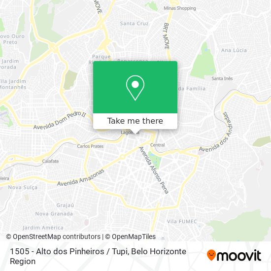 1505 - Alto dos Pinheiros / Tupi map