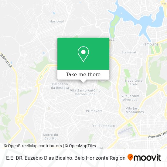 E.E. DR. Euzebio Dias Bicalho map