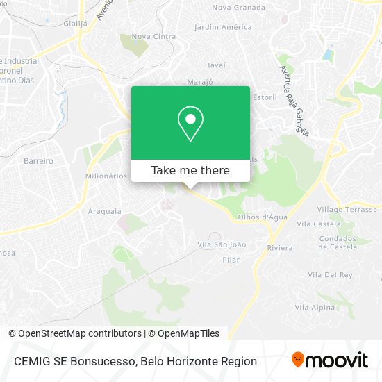 CEMIG SE Bonsucesso map