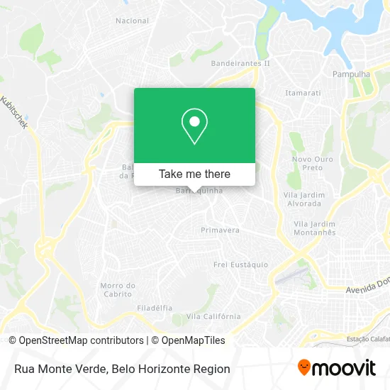 Rua Monte Verde map