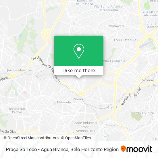 Praça Sô Teco - Água Branca map