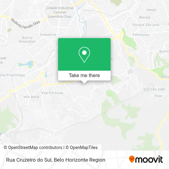 Rua Cruzeiro do Sul map