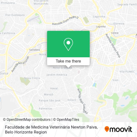 Faculdade de Medicina Veterinária Newton Paiva map