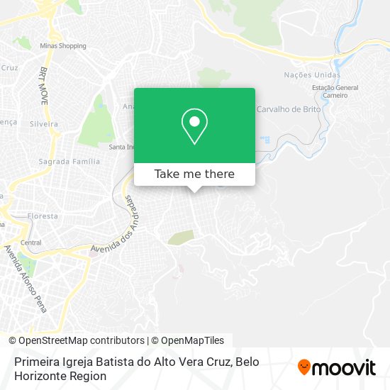 Primeira Igreja Batista do Alto Vera Cruz map