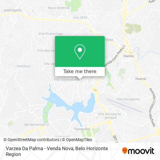 Varzea Da Palma - Venda Nova map