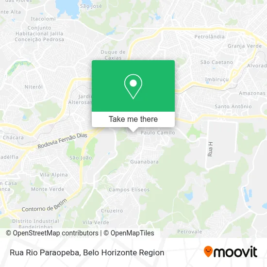 Rua Rio Paraopeba map
