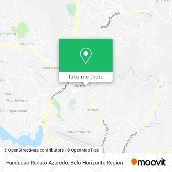 Fundaçao Renato Azeredo map