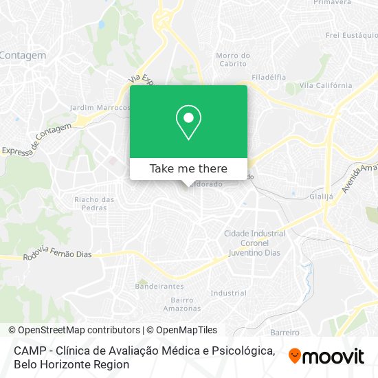 CAMP - Clínica de Avaliação Médica e Psicológica map