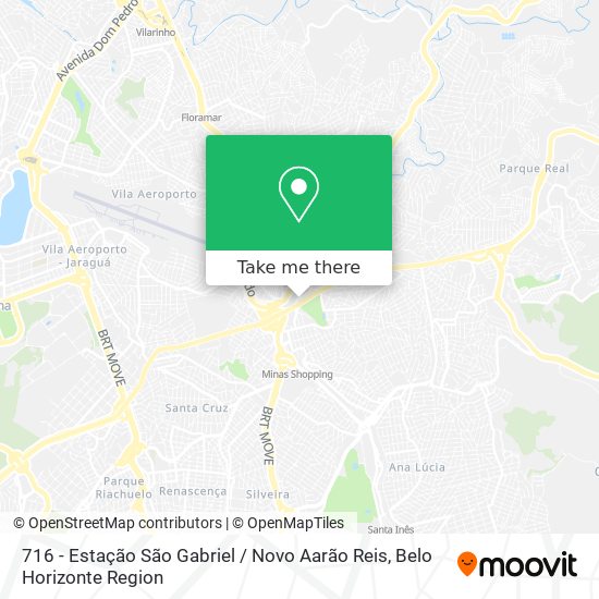 716 - Estação São Gabriel / Novo Aarão Reis map