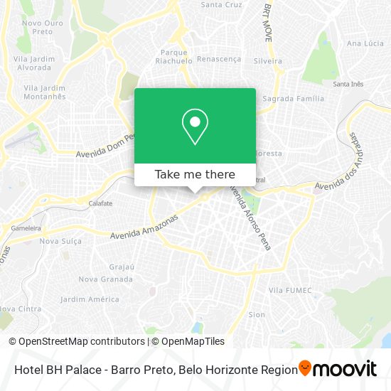 Hotel BH Palace - Barro Preto map