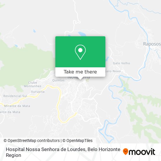 Hospital Nossa Senhora de Lourdes map