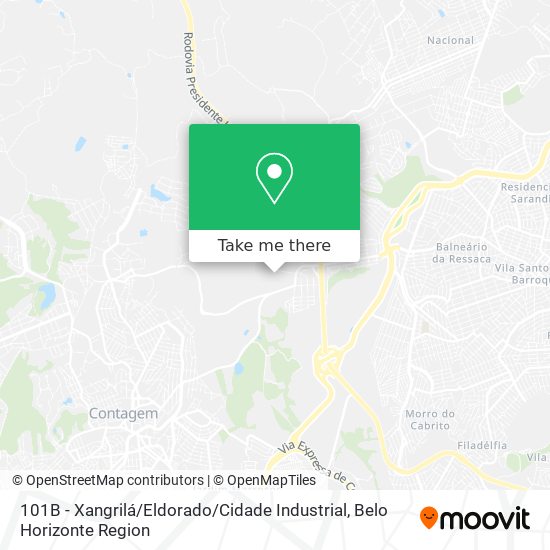 101B - Xangrilá / Eldorado / Cidade Industrial map