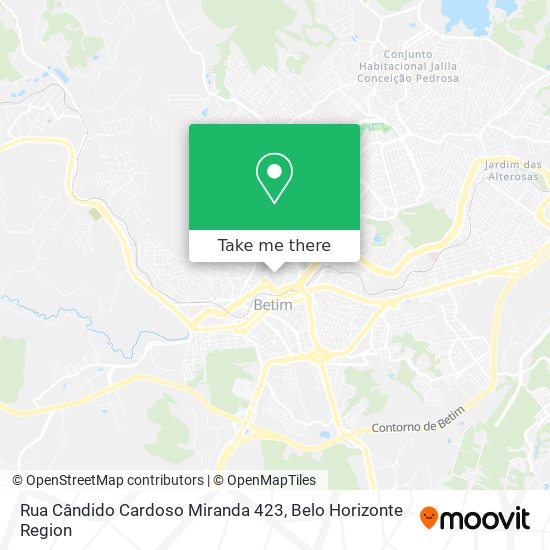 Rua Cândido Cardoso Miranda 423 map
