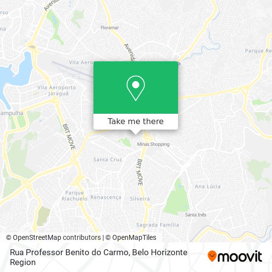 Mapa Rua Professor Benito do Carmo