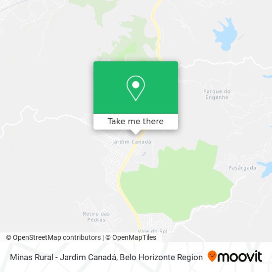 Minas Rural - Jardim Canadá map