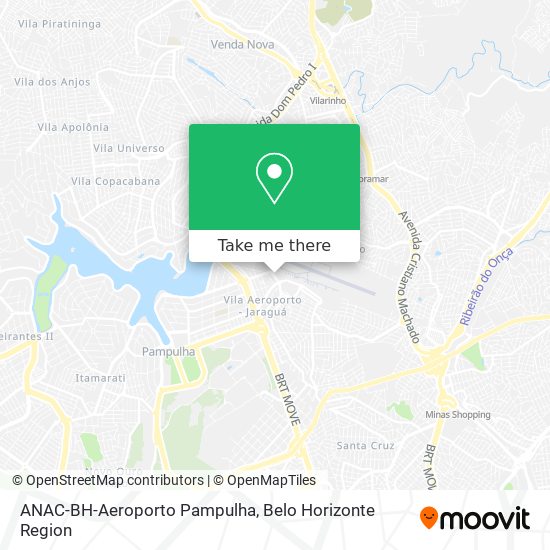 ANAC-BH-Aeroporto Pampulha map