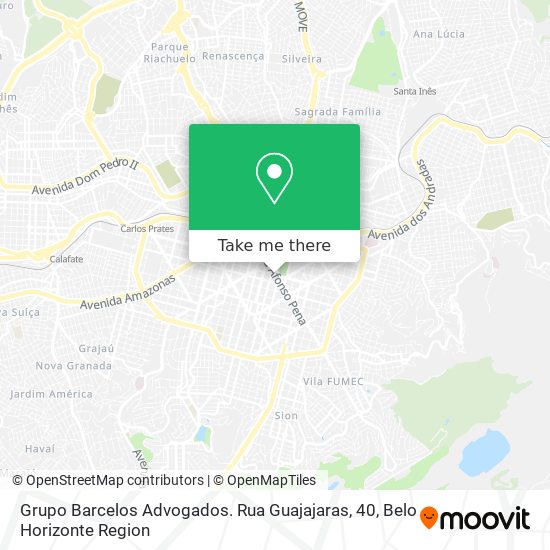 Grupo Barcelos Advogados. Rua Guajajaras, 40 map