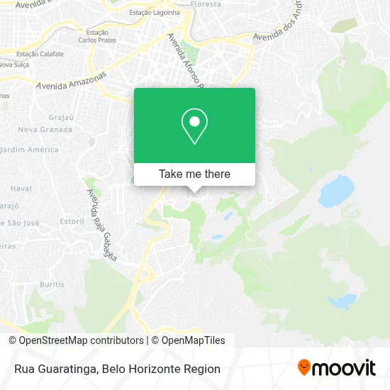 Rua Guaratinga map