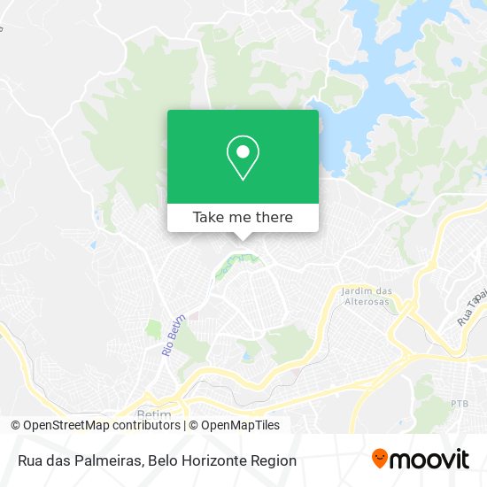 Rua das Palmeiras map