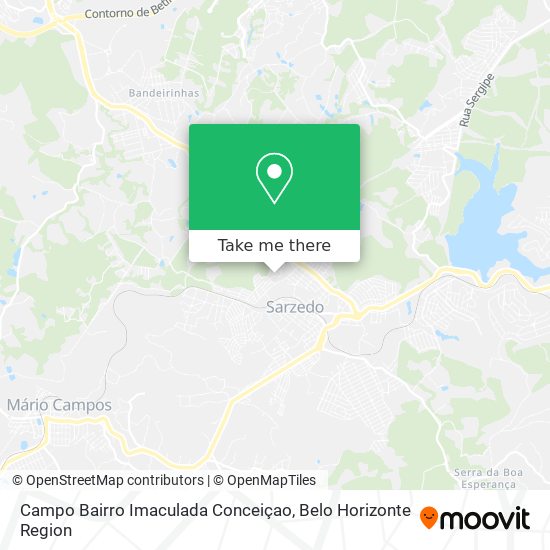 Campo Bairro Imaculada Conceiçao map