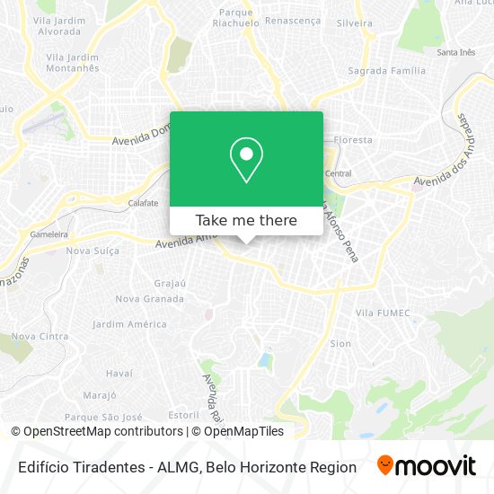 Edifício Tiradentes - ALMG map