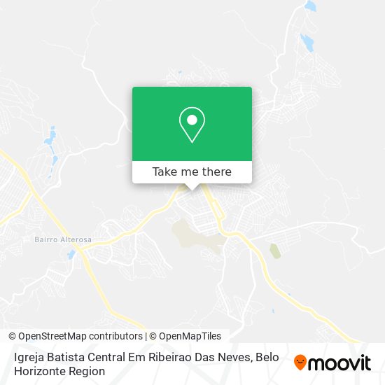 Igreja Batista Central Em Ribeirao Das Neves map