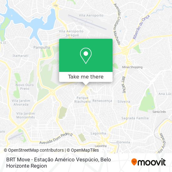 BRT Move - Estação Américo Vespúcio map