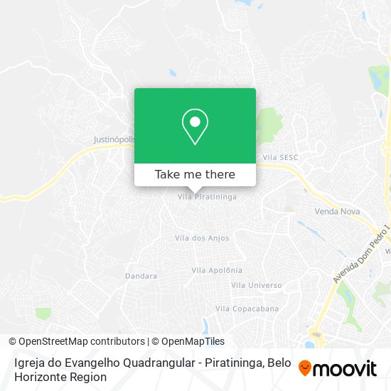Igreja do Evangelho Quadrangular - Piratininga map