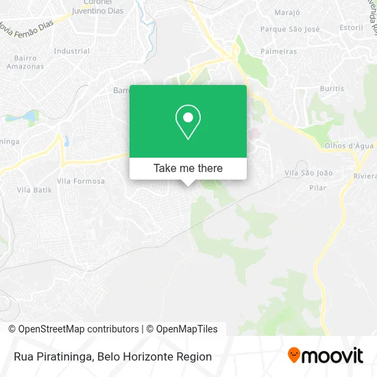 Rua Piratininga map