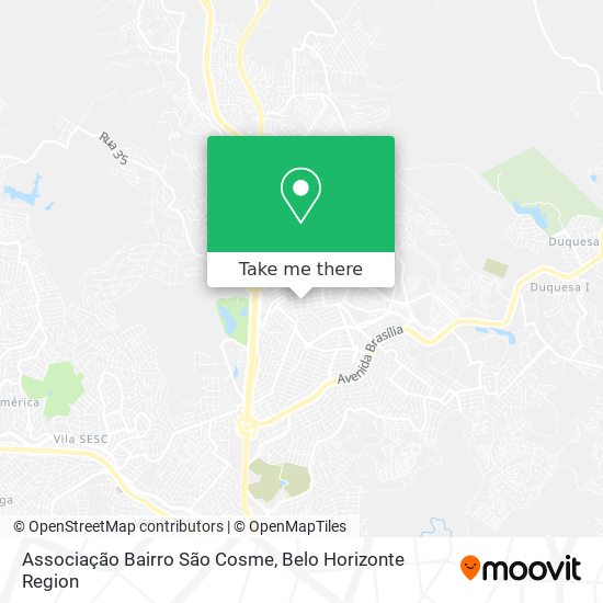 Mapa Associação Bairro São Cosme