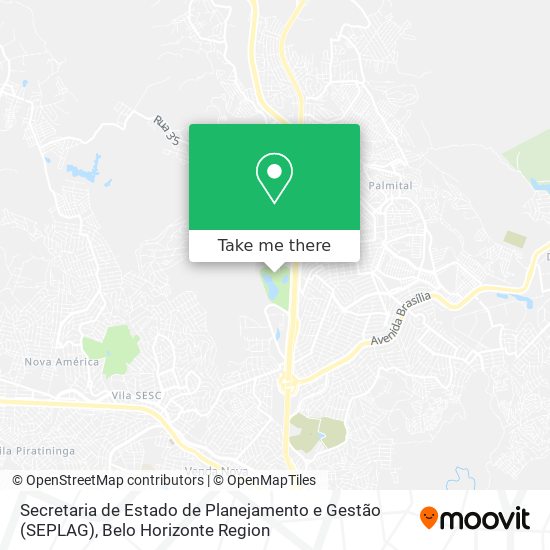 Secretaria de Estado de Planejamento e Gestão (SEPLAG) map