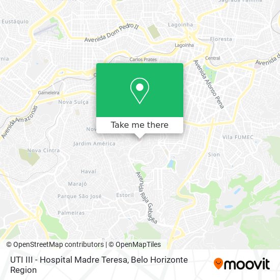 UTI III - Hospital Madre Teresa map
