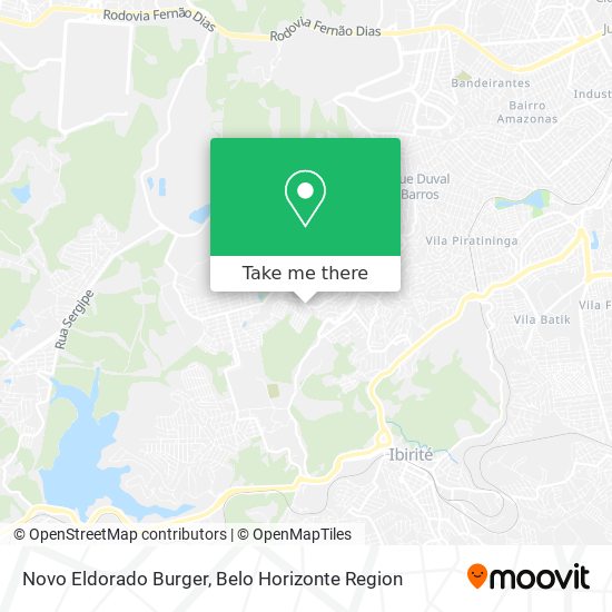 Novo Eldorado Burger map