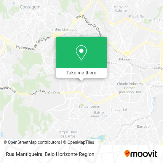 Rua Mantiqueira map