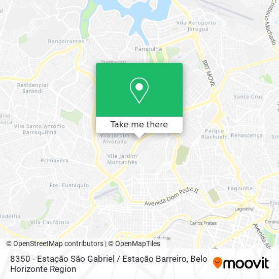 8350 - Estação São Gabriel / Estação Barreiro map