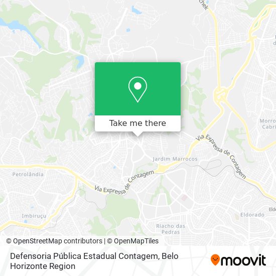 Defensoria Pública Estadual Contagem map