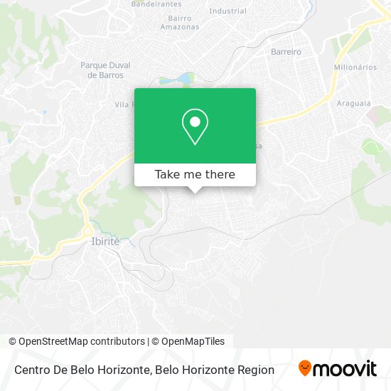 Centro De Belo Horizonte map